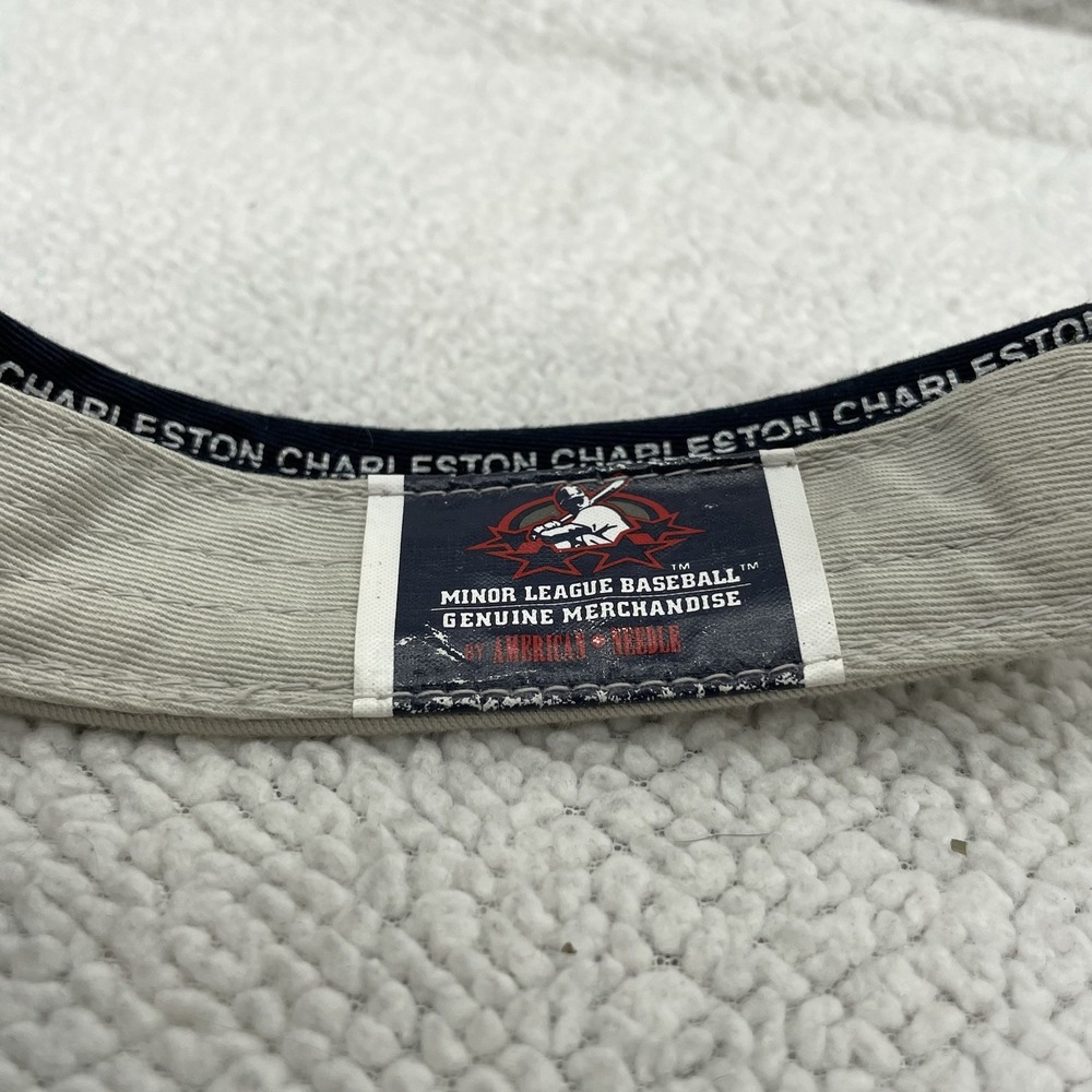 American Needle Charleston Riverdogs Visor Mens Beige MILB Charlie Hook Loop - Picture 6 of 7